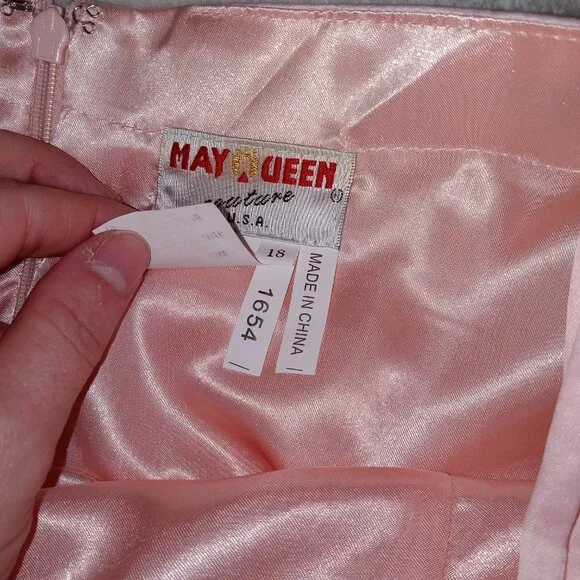 May Queen Couture V Neck Sleeveless Fit and Flare Short Dress Sz 18 NEW - Picture 6 of 16